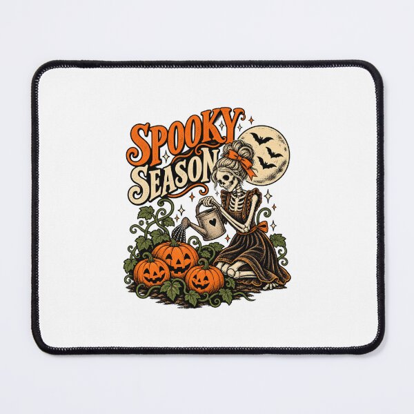 Item preview, Spooky Season Skeleton Gardening Sticker - Cute Pumpkin Patch Art designed and sold by VYBEHAUS.