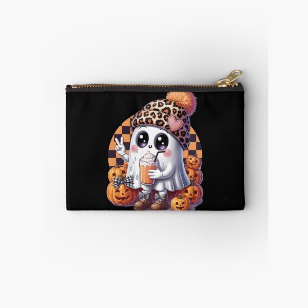 Item preview, Cute Halloween Ghost – Leopard Beanie Peace Sign Fall Art designed and sold by jkrphoto.
