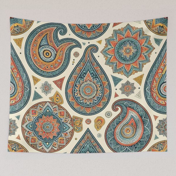 Item preview, Psychedelic Paisley Fractal Mandala Pattern designed and sold by Sybille-Yates.