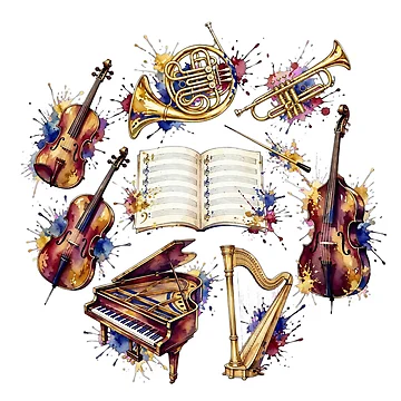 Artwork thumbnail, Musical Instruments 25 by ZeusGallery
