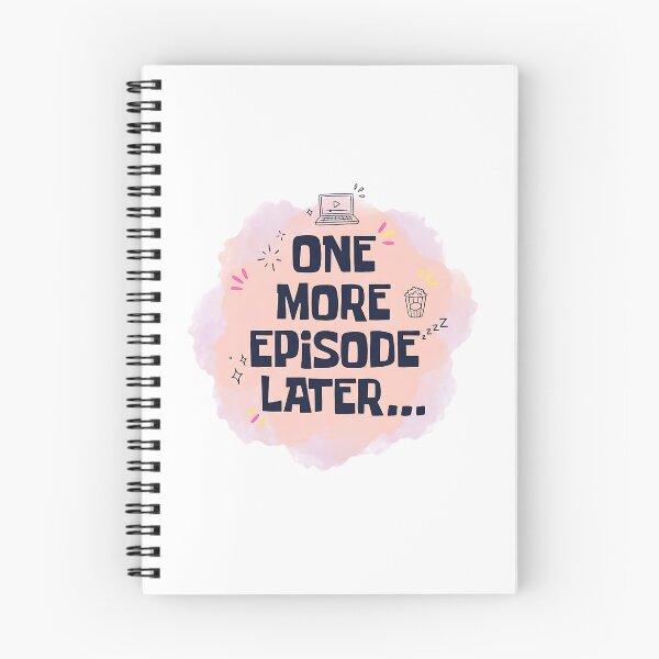 Item preview, One More Episode Later – Funny Binge Watching TV Time Lapse Art designed and sold by LexaArtworks.