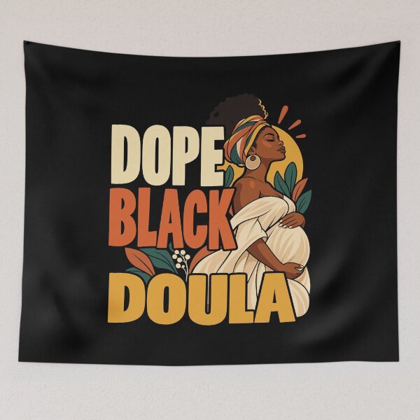 Item preview, Black Doula Pregnancy Birth Support Empowerment Design designed and sold by stmpdwrld.