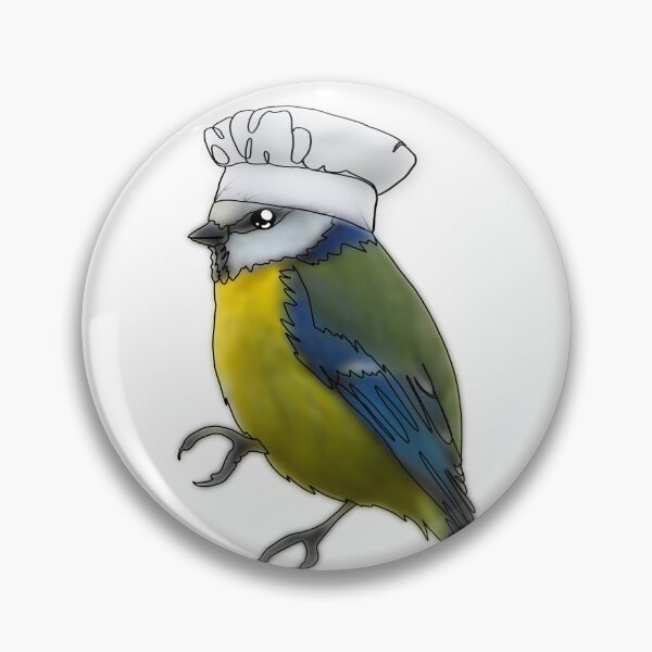 Item preview, Tim the tit bird in chef hat- animalzinhats designed and sold by Ashley’sAnimalz.
