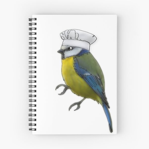 Item preview, Tim the tit bird in chef hat- animalzinhats designed and sold by Ashley’sAnimalz.