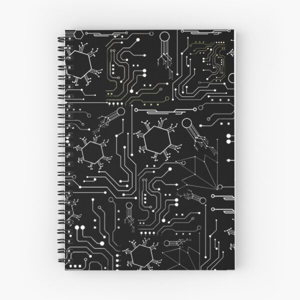 Item preview, Black and white Circuit Board Tech Pattern designed and sold by DesignYourWaystore.