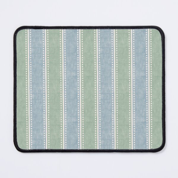 Item preview, Coastal Linen Woven Stripes Sage and Blue designed and sold by micklyn.