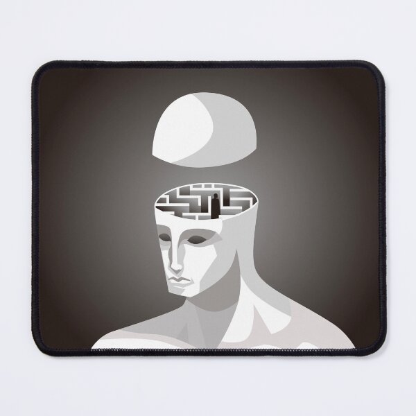 Item preview, man with an intricate labyrinth inside his head designed and sold by matintheworld ( delcarmat ).
