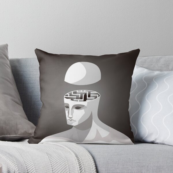 Item preview, man with an intricate labyrinth inside his head designed and sold by matintheworld ( delcarmat ).