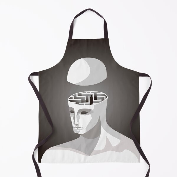 Item preview, man with an intricate labyrinth inside his head designed and sold by matintheworld ( delcarmat ).
