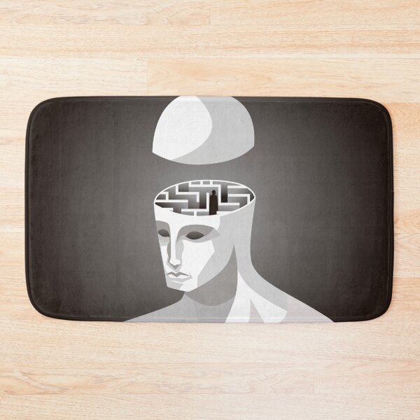 Item preview, man with an intricate labyrinth inside his head designed and sold by matintheworld ( delcarmat ).