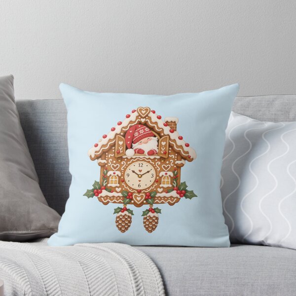 Item preview, Christmas gingerbread cuckoo clock with gnome designed and sold by Kisho.