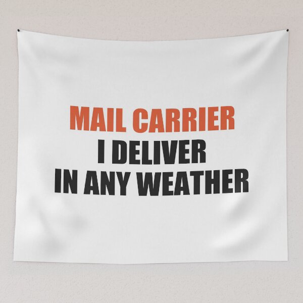 Item preview, Funny Mail Carrier Shirt I Deliver In Any Weather designed and sold by Alphakenon.