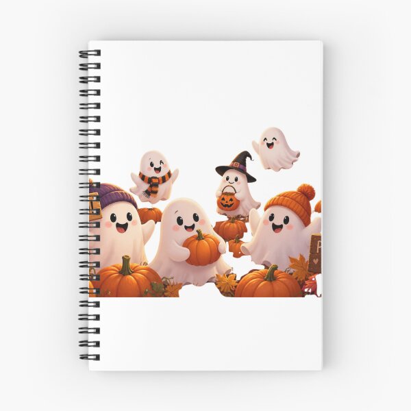 Aperçu de l'œuvre Fantômes d'Halloween mignons et effrayants créée et vendue par SAM-ART-PK.
