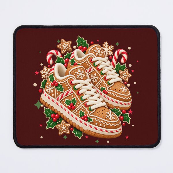 Item preview, Christmas gingerbread sneakers with candy canes designed and sold by Kisho.