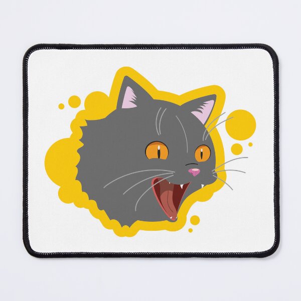 Item preview, Screaming Grey Cat designed and sold by TokkiJess.