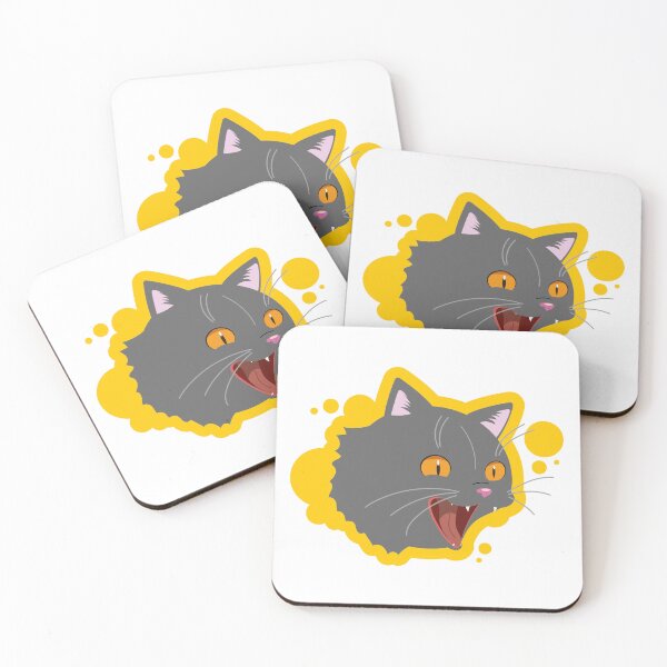 Item preview, Screaming Grey Cat designed and sold by TokkiJess.