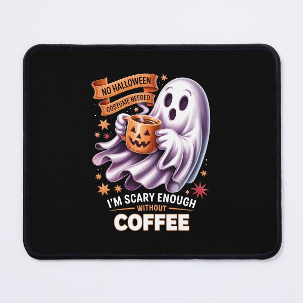 Item preview, NO HALLOWEEN COSTUME NEEDED I’M SCARY ENOUGH WITHOUT COFFEE”. designed and sold by jkrphoto.