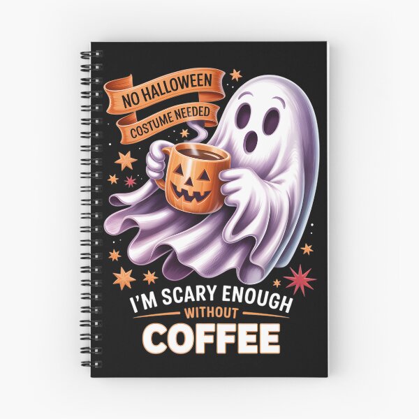 Item preview, NO HALLOWEEN COSTUME NEEDED I’M SCARY ENOUGH WITHOUT COFFEE”. designed and sold by jkrphoto.