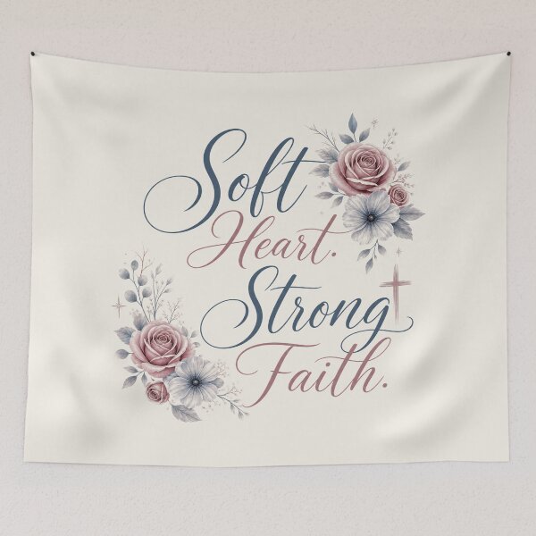 Item preview, Soft Heart Strong Faith Vintage Roses designed and sold by Rosie's Wildflower Boutique.