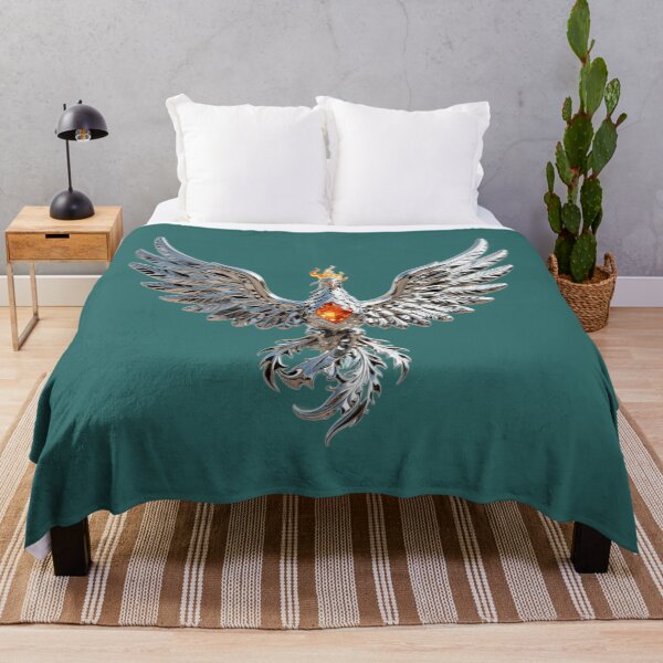 Item preview, Chrome Phoenix with Amber Gemstone – Mythical Fire Bird designed and sold by chicworld2026.