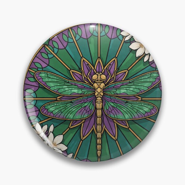 Item preview,  Gothic Dragonfly Art Nouveau Botanical Design designed and sold by Tamas Das.