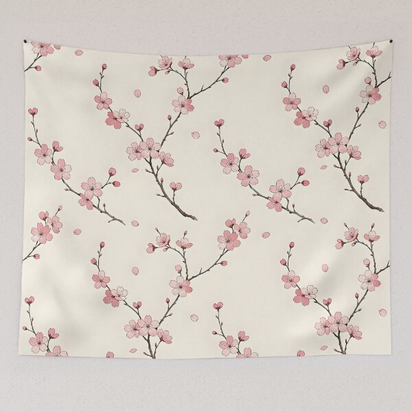 Item preview, Modern Minimalist Japanese Sakura Art designed and sold by Sybille-Yates.