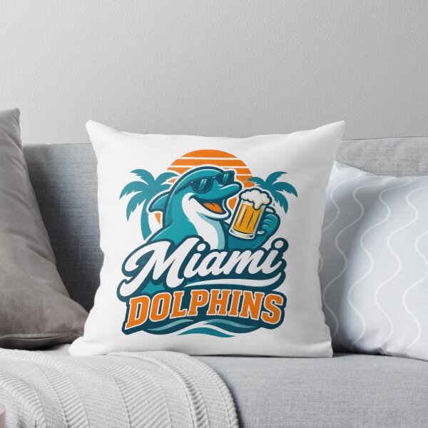 Item preview, Funny Miami Dolphins Fan Design with Humorous Drinking Quote designed and sold by tetabrick.