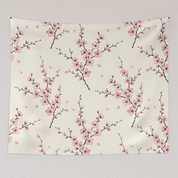 Item preview, Modern Minimalist Japanese Sakura Art designed and sold by Sybille-Yates.