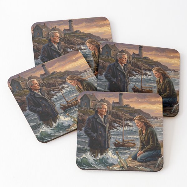 Item preview, Message in a Bottle Romantic Drama Fine Art Tribute designed and sold by Art's Diner.