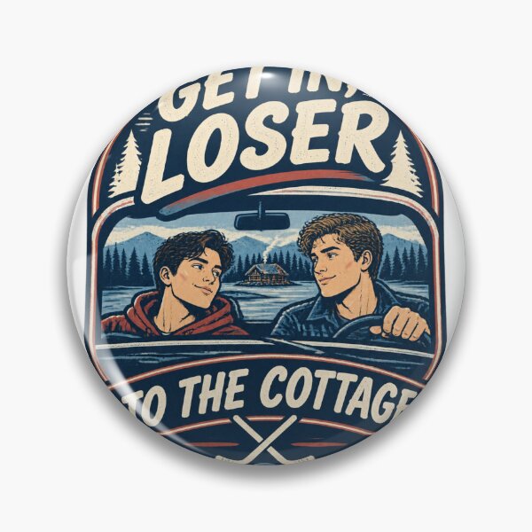 Item preview, Get In Loser We're Going To The Cottage - Hockey Rivalry and Romance Design by Ilya Rozanov and Shane Hollander designed and sold by tetabrick.