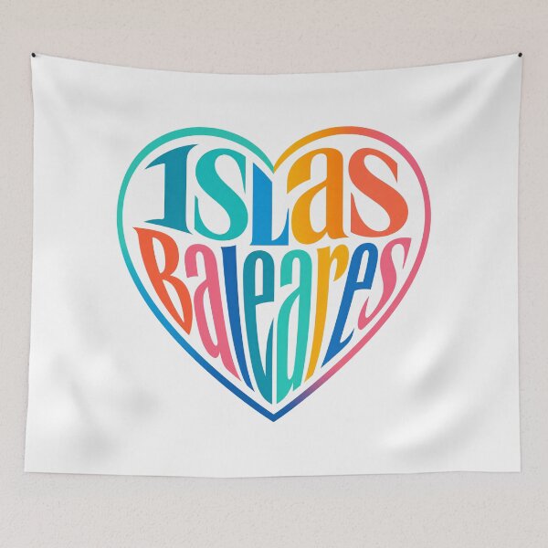 Item preview, I love Islas Baleares | Heart Lettering designed and sold by Beyond Destinations.