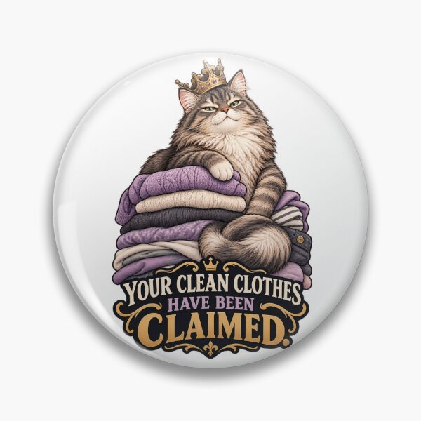 Item preview, Funny Cat - The Laundry Monarch designed and sold by ESSClothing.