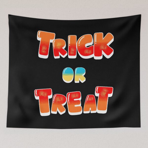 Item preview, Retro Pop Art Trick or Treat Spooky Season Typography designed and sold by Heropkiwe.