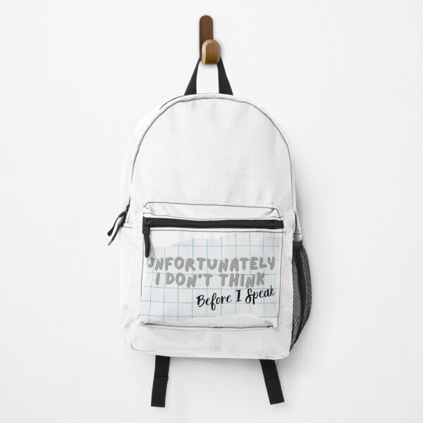 Item preview, Unfortunately I Don’t Think Before I Speak – Funny Sarcastic Quote designed and sold by CutieGalore.