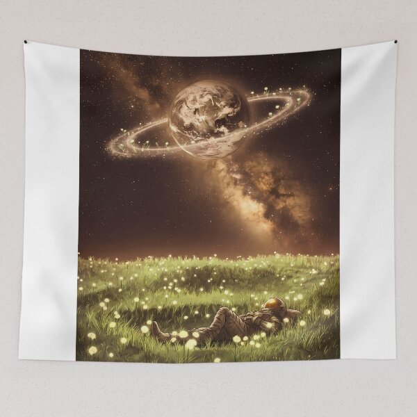 Item preview, A New Home: Astronaut in Cosmic Meadow  designed and sold by AstroTransit Co..
