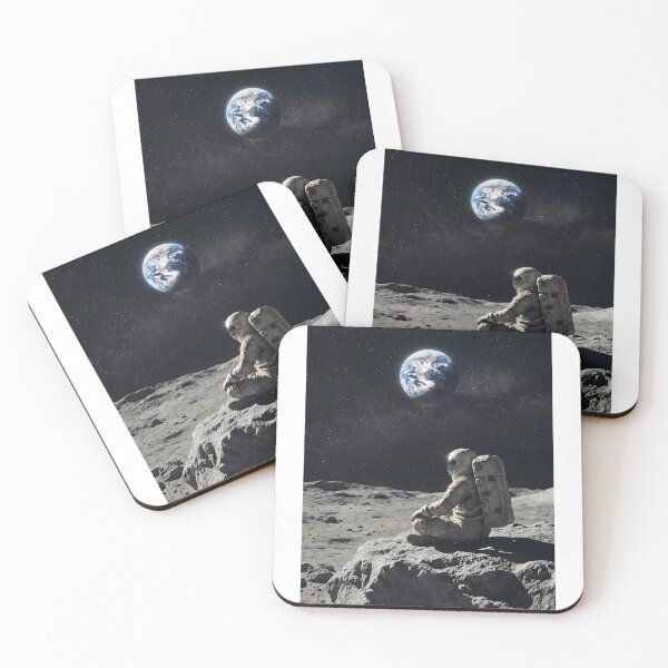 Item preview, Cosmic Contemplation: Meditating Astronaut Gazing at Earth designed and sold by AstroTransit Co..