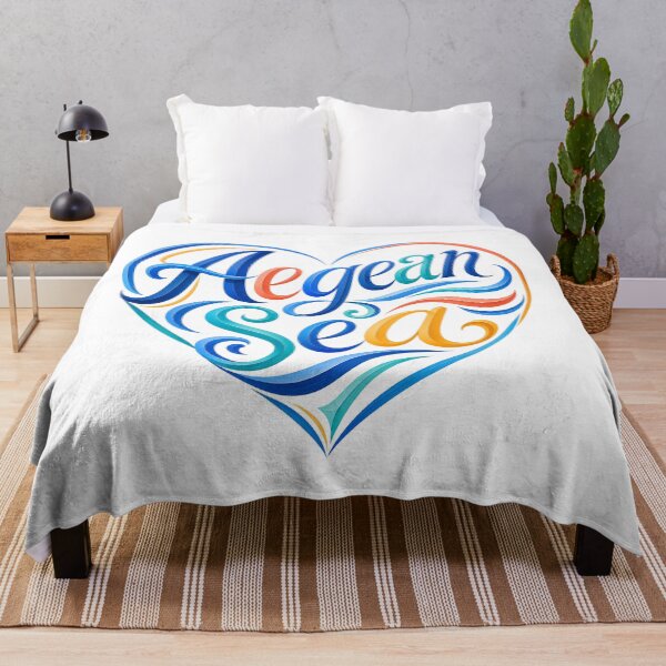 Item preview, Aegean Sea Heart Art designed and sold by Beyond Destinations.