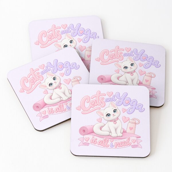 Item preview, Cats and Yoga is all I need designed and sold by Danielle Official.