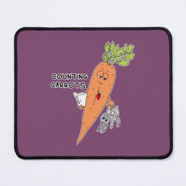Item preview, Counting Carrots | Funny Sleep Carrot Visual Pun Sticker designed and sold by MyxaART.