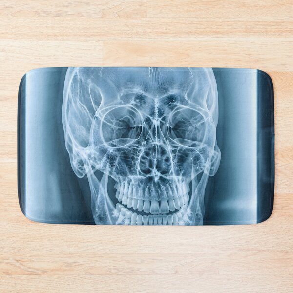 Item preview, Human Skull X-Ray Medical Radiography Art designed and sold by Sybille-Yates.