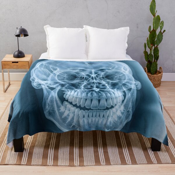 Item preview, Human Skull X-Ray Medical Radiography Art designed and sold by Sybille-Yates.