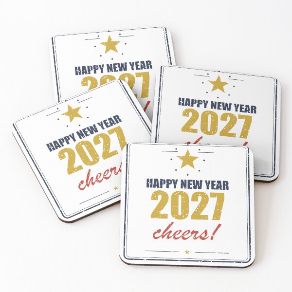 Item preview, Happy New Year 2027 – Cheers! designed and sold by SpruchwerkShop.