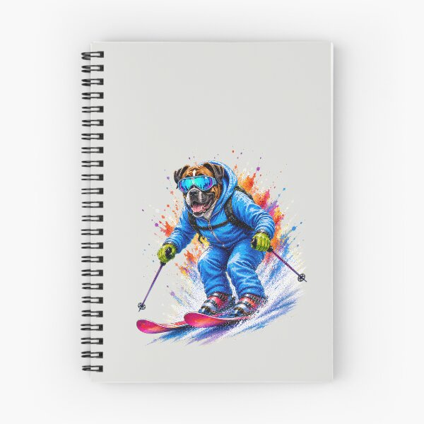 Item preview, Boxer Dog Skiing designed and sold by DIGOR shop.