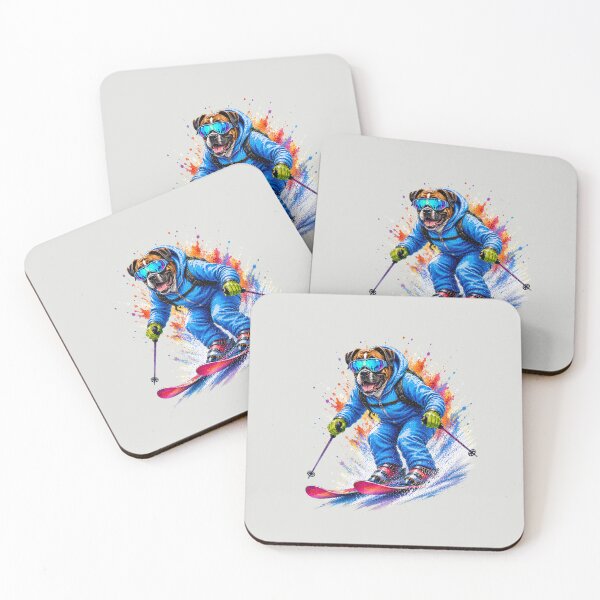 Item preview, Boxer Dog Skiing designed and sold by DIGOR shop.