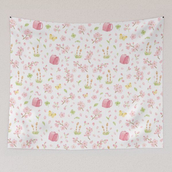 Item preview, Japanese Spring Cherry Blossom Pattern - Cute Randoseru Backpack designed and sold by vekotpu.