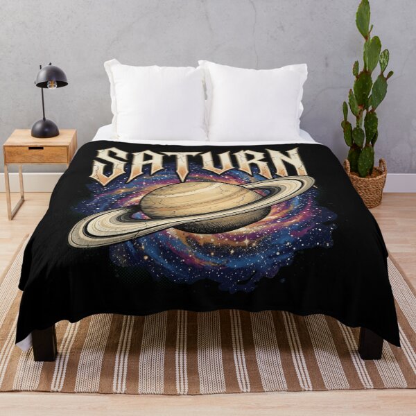 Item preview, Saturn: Space Planet Astronomy Cosmic Galaxy Universe Retro Celestial Outer Space Design Saturn Solar System Planet designed and sold by NewaveBoutique.