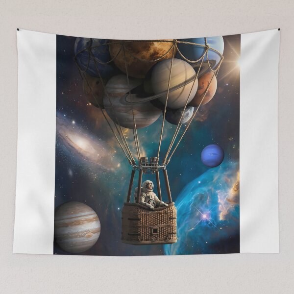 Item preview, Astronaut Planet Balloon Space Voyage designed and sold by AstroTransit Co..