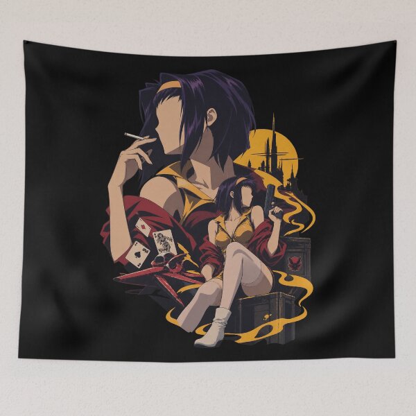 Item preview, Faye Valentine Silhouette Poster – Cowboy Bebop designed and sold by · GAMING SOUL ·.