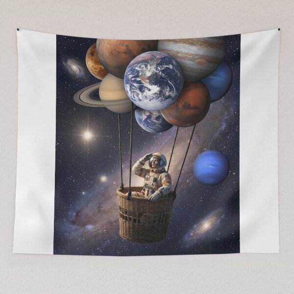 Item preview, Cosmic Journey: Astronaut and Planet Balloons designed and sold by AstroTransit Co..