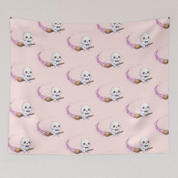 Item preview, Cute Ghost Flying On Broom designed and sold by Artistprinter.
